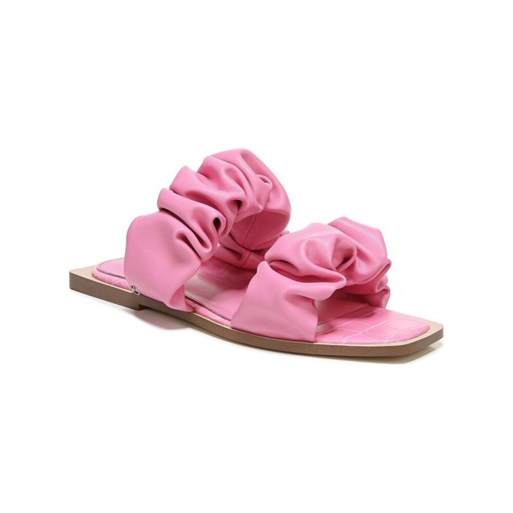 CIRCUS BY SAM EDELMAN Womens Pink Croc Iggy Slip On Slide Sandals 5.5 M